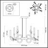 Стеклянная подвесная люстра Lark 5431/30L цилиндр белая Odeon Light