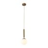 Стеклянный подвесной светильник Host V2850-1P форма шар белый