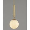 Стеклянный подвесной светильник Host V2850-1P форма шар белый