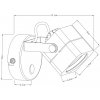 Спот Lente A1314AP-1CC куб серый Artelamp