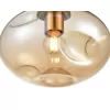 Стеклянный подвесной светильник Alieno VL5354P11 цвет янтарь форма шар Vele Luce