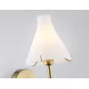 Стеклянное бра High Light LH57137 белое конус Ambrella