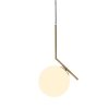 Стеклянный подвесной светильник  LDP 1215-300 WT+MD белый форма шар Lumina Deco
