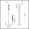 Стеклянный торшер Magnet 5407/23FL круглый прозрачный Odeon Light