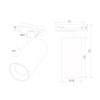 Трековый светильник Comel 85210/01 черный цилиндр Elektrostandard