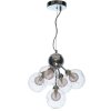 Стеклянная подвесная люстра Dandelion VL1173L05 форма шар прозрачная Vele Luce