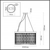 Стеклянная подвесная люстра Refano 4848/8 прозрачная Odeon Light