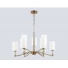 Стеклянная подвесная люстра HIGH LIGHT LH56054 цилиндр белая Ambrella