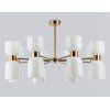 Стеклянная потолочная люстра HIGH LIGHT LH56095 белая Ambrella