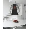 Подвесной светильник Bolzano LDP 090 BK форма шар черный Lumina Deco