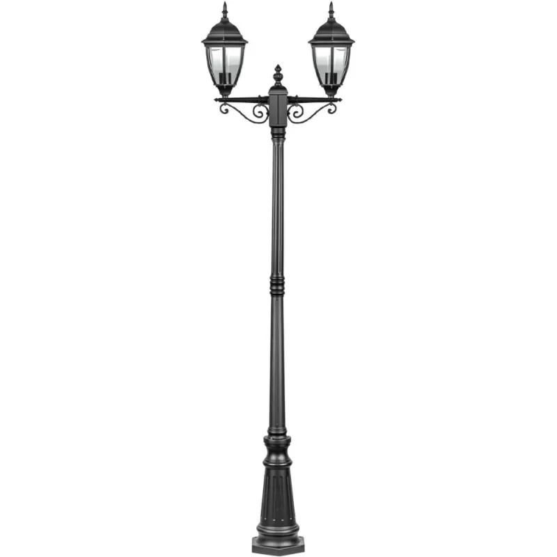 Стеклянный наземный фонарь ARSENAL S 91209SA Bl прозрачный Oasis Light