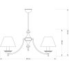 Потолочная люстра San Marino Lampshade SAN-ZW-2(P/A)CR конус Kutek