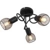 Потолочная люстра Fiastra 54028-3S черная Globo
