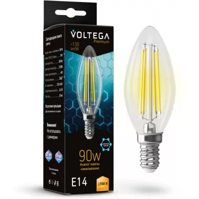 Лампочка светодиодная Candle 9W Graphene 7218 Voltega