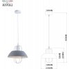 Подвесной светильник Mia 5135-201 серый Rivoli