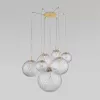 Стеклянный подвесной светильник Cadix 4608 Cadix Gold прозрачный форма шар TK Lighting