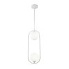 Стеклянный подвесной светильник Ring MOD013PL-02W форма шар белый Maytoni