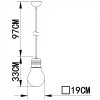 Стеклянный подвесной светильник Edison A1402SP-1SS форма шар белый Artelamp