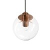 Стеклянный подвесной светильник Selene  2032-A форма шар прозрачный Loft It
