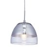 Стеклянный подвесной светильник Arteni LDP 1214 CHR конус прозрачный Lumina Deco