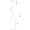 Стеклянный подвесной светильник Bambola 50357/1 латунь белый Eurosvet