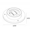 Настенный светильник ML ML-R200-BL-WW DesignLed