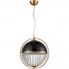 Стеклянный подвесной светильник Arrivo VL1774P01 черный форма шар Vele Luce