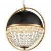 Стеклянный подвесной светильник Arrivo VL1774P01 черный форма шар Vele Luce