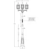 Стеклянный наземный фонарь LONDON L 64810LB/A2 09 Bl Oasis Light