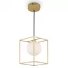 Стеклянный подвесной светильник Trinity FR5113PL-01G форма шар белый Freya Стеклянный подвесной светильник Trinity FR5113PL-01G форма шар белый Freya