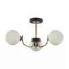 Стеклянная потолочная люстра Bliss 5642/3C форма шар белая Lumion Стеклянная потолочная люстра Bliss 5642/3C форма шар белая Lumion