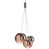 Стеклянный подвесной светильник 19152 19152P/3 rose gold цвет золото форма шар DeLight Collection