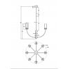 Стеклянная потолочная люстра Arco MOD223PL-08BS цилиндр прозрачная Maytoni