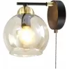 Стеклянное бра Анри CL124315 форма шар прозрачное Citilux
