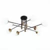 Стеклянная потолочная люстра Limano SL1203.402.08 форма шар белая ST Luce