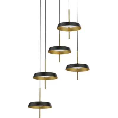 Подвесной светильник MD18001061 MD18001061-5A  black/gold DeLight Collection