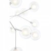 Стеклянная подвесная люстра Demele SL376.503.36 белая форма шар ST Luce