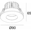 Точечный светильник Paradondo 565171 белый Deko-Light