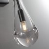 Стеклянное бра Raindrop MT9093-1W black brushed gold прозрачное DeLight Collection