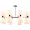 Стеклянная потолочная люстра HIGH LIGHT LH56085 белая Ambrella