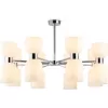 Стеклянная потолочная люстра HIGH LIGHT LH56085 белая Ambrella