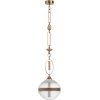 Стеклянный подвесной светильник Krema 5441/1C форма шар прозрачный Odeon Light