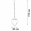 Хрустальная подвесная люстра  V58470-8/5 прозрачная Vitaluce