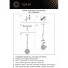 Стеклянный подвесной светильник Shantal APL.766.06.01 форма шар цвет янтарь Aployt