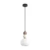 Стеклянный подвесной светильник Globo FR5628PL-01BGW белый Freya