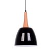 Подвесной светильник Derby LDP 7901 BK конус белый Lumina Deco