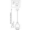 Подвесной светильник Loft 765014 конус серый Lightstar