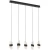 Стеклянный подвесной светильник MD23001022 MD23001022-5B matt black прозрачный DeLight Collection