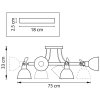 Потолочная люстра Acrobata 761067 черная конус Lightstar