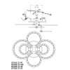 Потолочная люстра Floki SF7053/7C-SGD-BL круглая Seven Fires